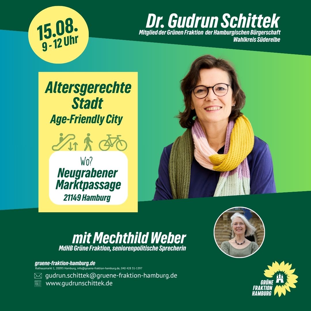 Einladung zum Infostand zum Thema Altersfreundliche Stadt
